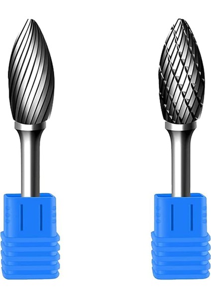 2 Adet H Tipi 10MM Kesme Çapı Alüminyum Kesme Tungsten Karbür Çapak Dosyası 1/4 Saplı Döner Alet Veya Kalıp Öğütücü Için (Yurt Dışından)