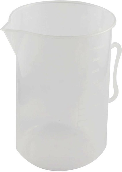 Laboratuvar Şeffaf Beyaz Plastik 2000ML Ölçüm Kabı Kulplu Beher (Yurt Dışından) fiyatları