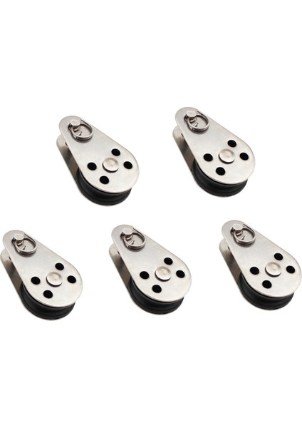 5 Adet Paslanmaz Çelik M25 Kasnak Bloğu Asılı Tel Çekme Tekerleği Kaldırma Tel Halat Kablo Makarası Makarası (Yurt Dışından)