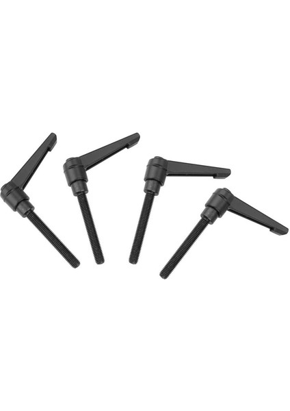 4 Parça Kelepçe Kolu, M8 Paslanmaz Çelik Dış Dişli Ayarlanabilir Kol Makine Kolu, Siyah (40 Mm) (Yurt Dışından)