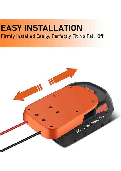 4 Adet Güç Tekerlekler Için Adaptör Ridgid Aeg 18 V Hyper Li-Ion Dock Güç Konektörü Sert 12 Ölçer Robotik (Yurt Dışından)