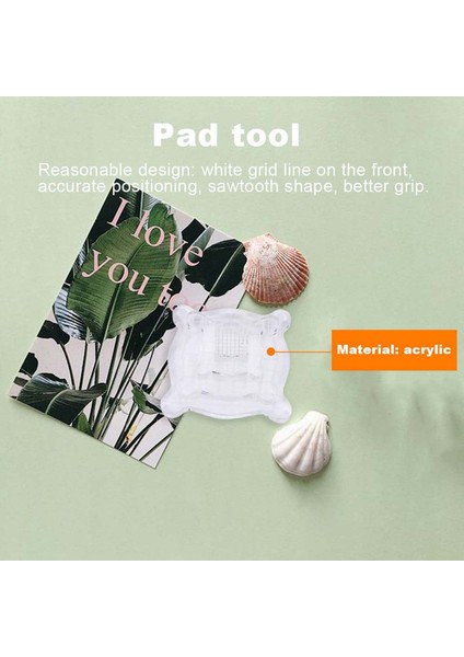Adet/takım Pullar Ped Araçları Dıy Damga Akrilik Blok Ped Izgara Kavrama ile Temizle Pullar Scrapbooking El Yapımı Damgalama Araçları (Yurt Dışından)