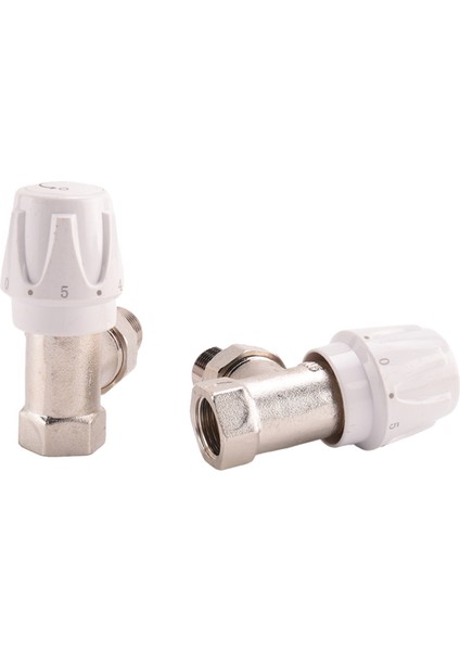 Termostatik Radyatör Vanası 4 Adet 15MM x 1/2 Inç Termostatik Açı Trv Termostatik Radyatör Vanası Ev Ofis Için (Yurt Dışından)