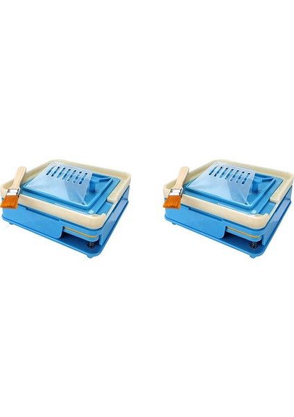 2x Toz Dolum Makinesi 00 Boyutlu Laboratuar Tepsileri El Hareketi Kolay Kullanım (100 Delik 00 Boyut) (Yurt Dışından)