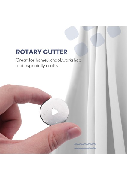 10 Adet 28MM Döner Kesici Dolum Bıçakları Patchwork Kumaş Deri El Sanatları Çelik Dairesel Dikiş Kapitone Kesiciler (Yurt Dışından)
