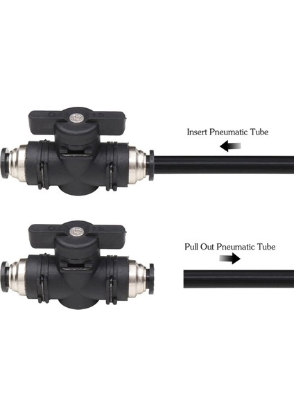 8mm Itmeli Bağlantı Vanası Küresel Vana 8mm Hava Akış Kontrol Vanası Hızlı Bağlantı Vanası Boru Bağlantı Parçaları 3'lü Paket (Yurt Dışından) fırsatları