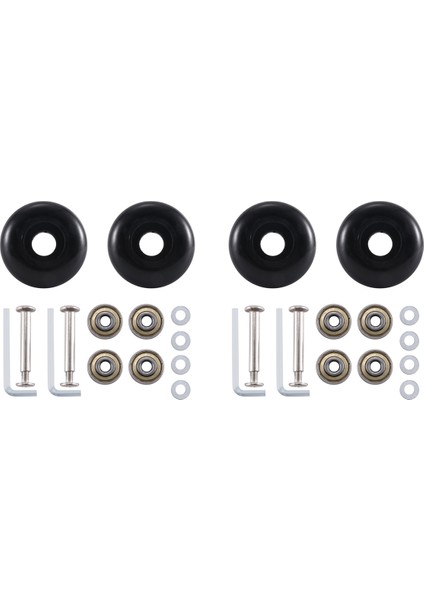 50 x 22 mm 4'lü Bagaj Çantası Yedek Tekerlek Seti, Pu Döner Küçük Tekerlekler Karbon Çelik Rulmanlar Tamir Takımları (Yurt Dışından) fiyatları