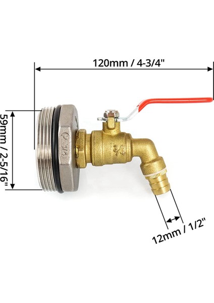 2 Adet 2 Inç Davul Musluk Pirinç Varil Musluk Epdm Contalı 55 Galonluk Davul Için (Yurt Dışından) fiyatları