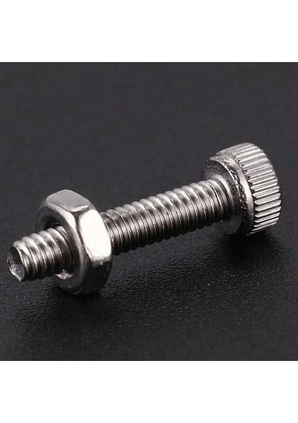 100 Takım M2X10MM Altıgen Soket Başlı Tırtıllı Başlık Vidaları Cıvata Somunu (Yurt Dışından)