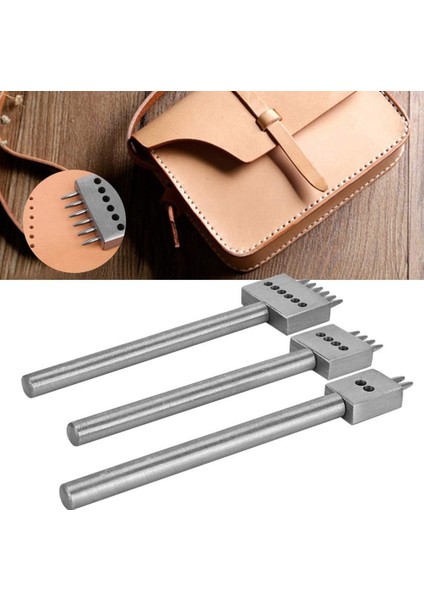 3 Adet Deri Çatal Yumruk Aracı Seti 2/4/6 Çatal Zanaat Dikiş Dikiş Bağlama Delik Delme Aracı Deri Araçları (Yurt Dışından) fırsatları