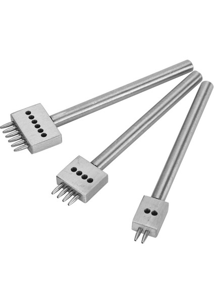 3 Adet Deri Çatal Yumruk Aracı Seti 2/4/6 Çatal Zanaat Dikiş Dikiş Bağlama Delik Delme Aracı Deri Araçları (Yurt Dışından) indirimleri