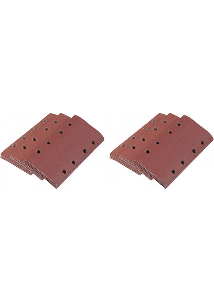 60 Adet Zımpara Pedleri, Zımpara Kağıdı Cırt Cırtlı Kum Kağıdı 95X185MM Delikli 8 Delikli Grit 80/120/180 Fit Sheet (Yurt Dışından)