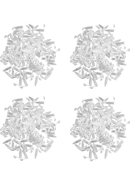 400PCS 1.5ml Lab Mini Plastik Test Tüpü Santrifüj Flakon Geçmeli Kapak 42X11MM Şeffaf (Yurt Dışından)