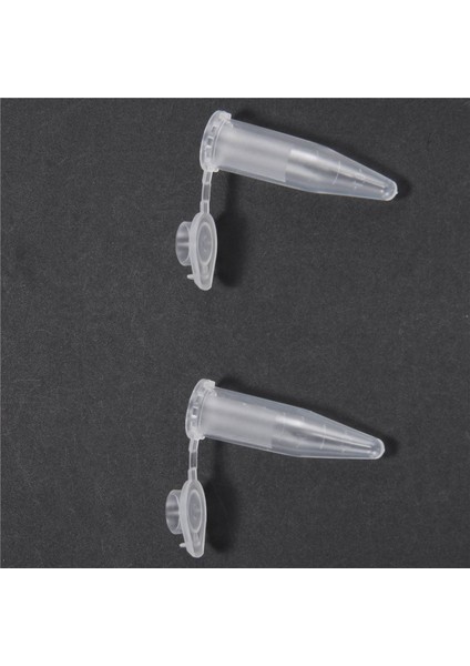 400PCS 1.5ml Lab Mini Plastik Test Tüpü Santrifüj Flakon Geçmeli Kapak 42X11MM Şeffaf (Yurt Dışından)