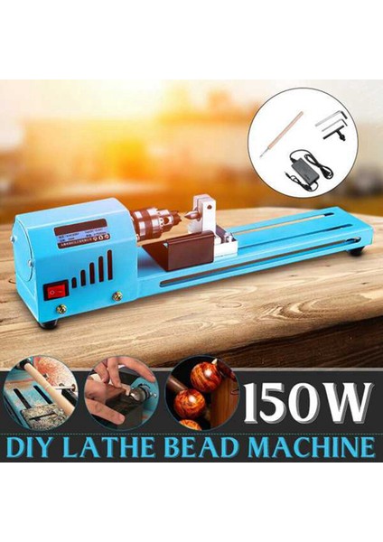 150W Mini Ağaç Işleme Küçük Torna Dıy Matkap Döner Aracı Dc 12-24V (Yurt Dışından)