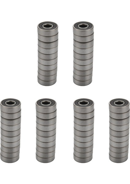 60 Paket 608-2RS Bilyalı Rulman - Çift Kauçuk Keçeli Minyatür Sabit Bilyalı Rulmanlar (8mm x 22MM x 7mm) (Yurt Dışından)