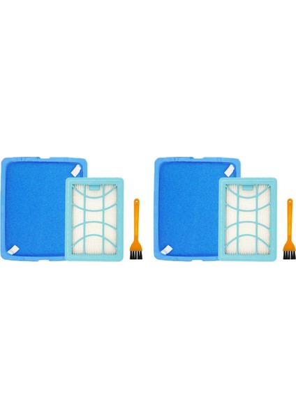 2x Philips Elektrikli Süpürge Aksesuar Filtresi Için Uygun FC9732 FC9728 FC9735 Filtre Elemanları Hepa Filtre Pamuk (Yurt Dışından)