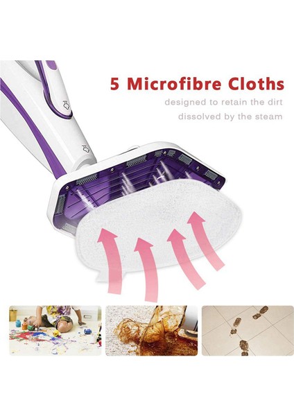 10 Adet Mikrofiber Yıkanabilir Paspas Pedi, Polti Kit Vaporetto Buharlı Paspas Için Yedek Paspas Parçaları (Yurt Dışından) indirimleri