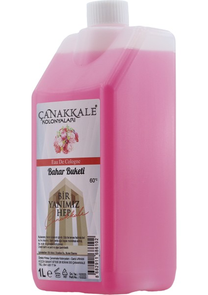 Buket Kolonyası -1 Litre -(BİDON) Korumalı Kapak - Yeni Model