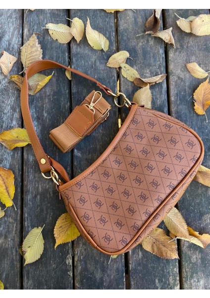 Yeni Sezon Uzun Omuz Askılı Desenli Kadın Omuz Çantası