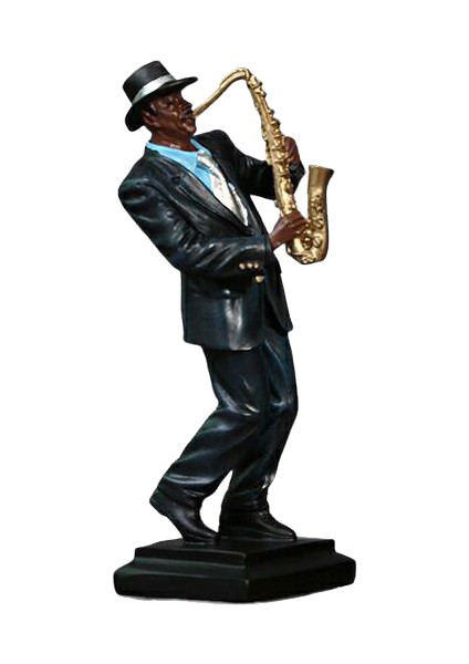 Poly Dekoratif Afrikan Saksafon 29CM