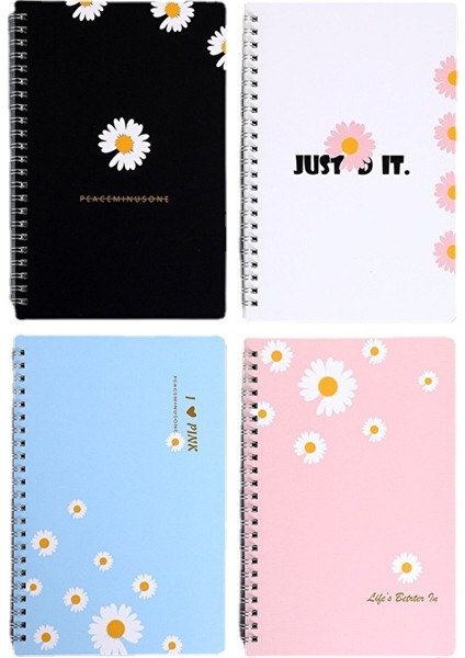 Ivy Stationery Moda Yaratıcı Çift Bobinli Spiral Defter Yeni Küçük Taze Bobinli Defter Öğrenci Defteri (Yurt Dışından)