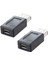 Siyah USB 2.0 Tip A Dişi - Mikro USB B Dişi Adaptör Fişi (Yurt Dışından) 1
