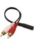 Dişi - 2 Rca Erkek Stereo Y Kablosu 10'lu Paket, Altın Kaplama Adaptör (Yurt Dışından) 1