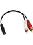 Dişi - 2 Rca Erkek Stereo Y Kablosu 10'lu Paket, Altın Kaplama Adaptör (Yurt Dışından) 5