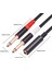 Adet 6.35MM 1/4 Inç Stereo Trs Dişi 2 Çift 6.35MM Adaptör Kablosu (Yurt Dışından) 5