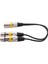 30CM 3 Pin Xlr Erkek - 2 Xlr Dişi Ses Uzatma Kablosu Y Ayırıcı (Yurt Dışından) 2