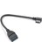 USB 3.0 Açı 90 Derece Uzatma Kablosu Erkek - Dişi Adaptör Sol (Yurt Dışından) 3