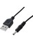 3,5 mm x 1,3 mm Siyah USB Kablosu Kurşun Şarj Cihazı Kablosu Güç Kaynağı (Yurt Dışından) 3
