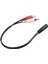3,5 mm Dişi Stereo ve 2 Rca Maschio Av Cavo Aux Filo Adaptörü (Yurt Dışından) 3