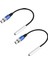 2x Fiş 6.35MM Trs Xlr Erkek Dişi Kablo 3 Pin Dişi Soket (Yurt Dışından) 1