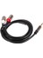 Jack 3,5 mm - 2 Rca Ses Kablosu Erkek - Erkek Rca Adaptörü 1 M (Yurt Dışından) 5