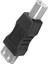 2x USB Yazıcı Adaptörü Tip A Dişi - Tip B Erkek Siyah Gümüş Ton (Yurt Dışından) 2