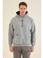 Tommy Life Gri Melanj Gizli Cep Detaylı Erkek Sweatshirt - 88289 4