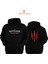 Witcher 3 Baskılı 3 Iplik Unisex Siyah Kapişonlu Sweatshirt 1