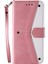 Perçin Dekor Cilt Duygu Birleştirme Deri Cüzdan Samsung Galaxy A32 4g (Ab Versiyonu) -Pink Için (Yurt Dışından) 1