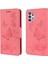 Kelebekler Çiçek Desen Tasarımı Samsung Galaxy A32 4g (Ab Versiyonu) Için Deri Cüzdan Stand Kılıfı (Yurt Dışından) 2