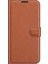 Cüzdan Tasarımı Litchi Doku Deri Telefon Kılıfı Samsung Galaxy A22 4g (Ab Versiyonu) -Brown (Yurt Dışından) 1