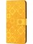 Samsung Galaxy A32 5G/M32 5g Mıknatıs Telek Strap-Sarı ile Baskılı Çiçek Cüzdan Deri Kılıf (Yurt Dışından) 1