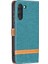 Samsung Galaxy S21 FE/S21 Lite-Green Için Birleştirme Kot Pantolon Yüzey Deri Telefon Kapağı Cüzdan Standı Çantası (Yurt Dışından) 3