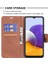 Samsung Galaxy A22 5g (Ab Versiyonu) Için El Kayışı ile Cüzdan Deri Standı Kabuk Kapağı (Yurt Dışından) 5