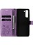 Samsung Galaxy S21 FE/S21 Fan Edition-Purple Için Baskı Kelebek Deri Cüzdan Kabuğu Kılıfı (Yurt Dışından) 5