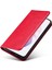 Samsung Galaxy S21 Fe-Red Için Otomatik Emilmiş Folio Stand Tasarım Deri Cüzdan Telefon Kılıfı (Yurt Dışından) 4