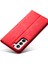 Samsung Galaxy S21 Fe-Red Için Otomatik Emilmiş Folio Stand Tasarım Deri Cüzdan Telefon Kılıfı (Yurt Dışından) 5