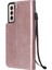 Samsung Galaxy S21+5G-ROSE Altın Için Kayışlı Iyi Korumalı Düz Renkli Pu Deri Telefon Kasası Cüzdan Standı Kapağı (Yurt Dışından) 3