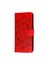 Baskı Kana Mandala Çiçek Deseni Koruyucu Koruyucu Yumuşak Pu Deri Kapak Kılıfı Samsung Galaxy S21 Fe-Red (Yurt Dışından) 3